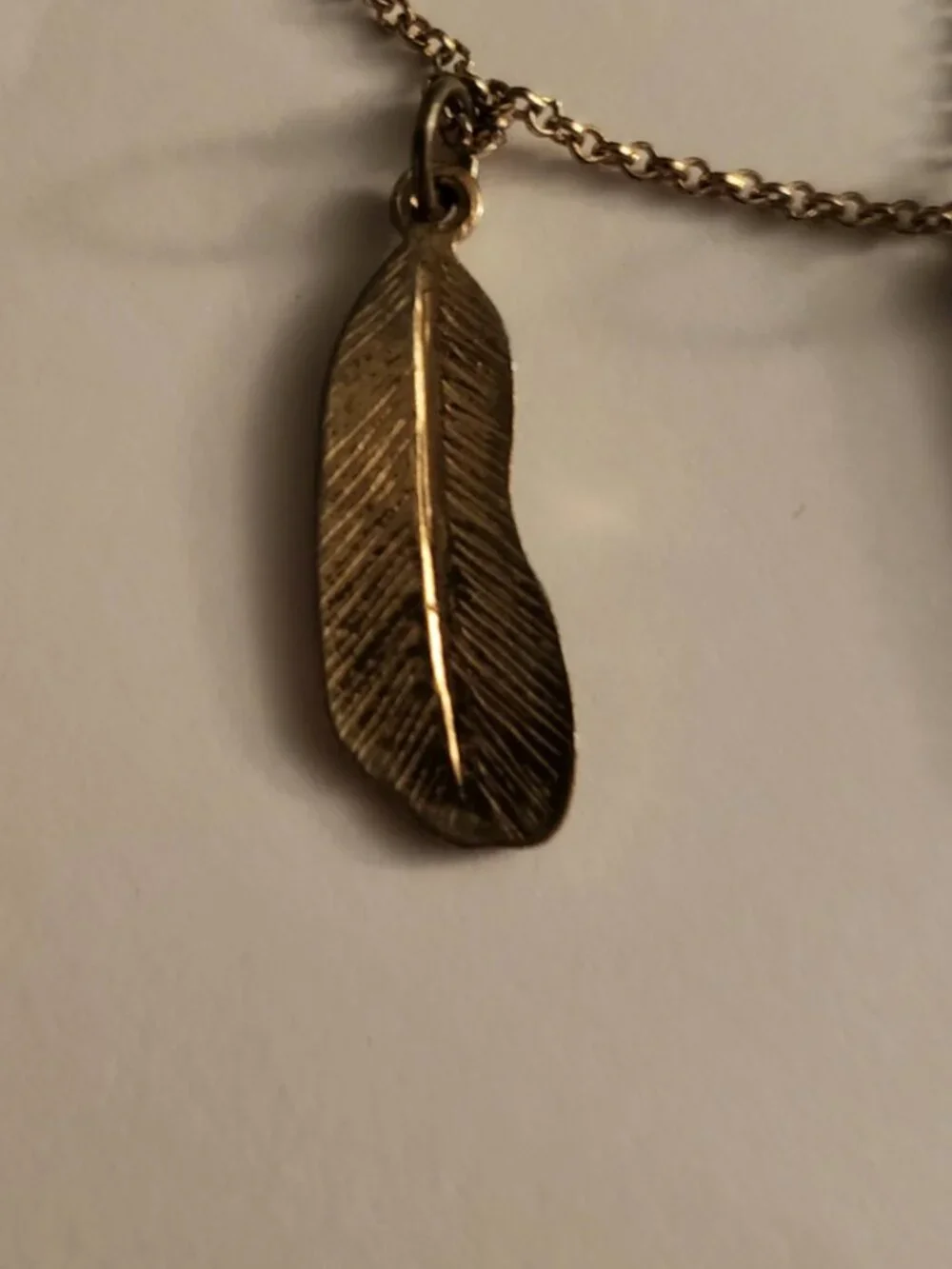 Triple Charm Triangle Feather Wand Symbol Costume Necklace Witchy